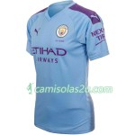 Camisolas de Futebol Manchester City Mulher Equipamento Principal 2019/20 Manga Curta